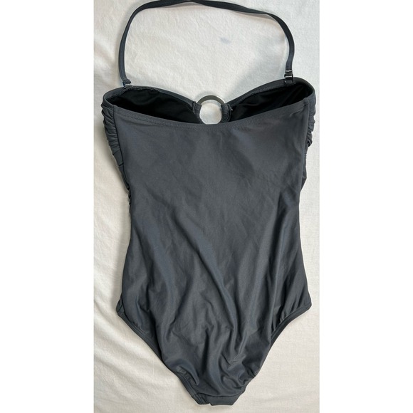 Michael Kors 1 piece Swimsuit Halter Gray Size 6 - Picture 7 of 12